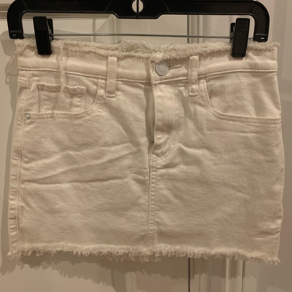 Denim mini skirt